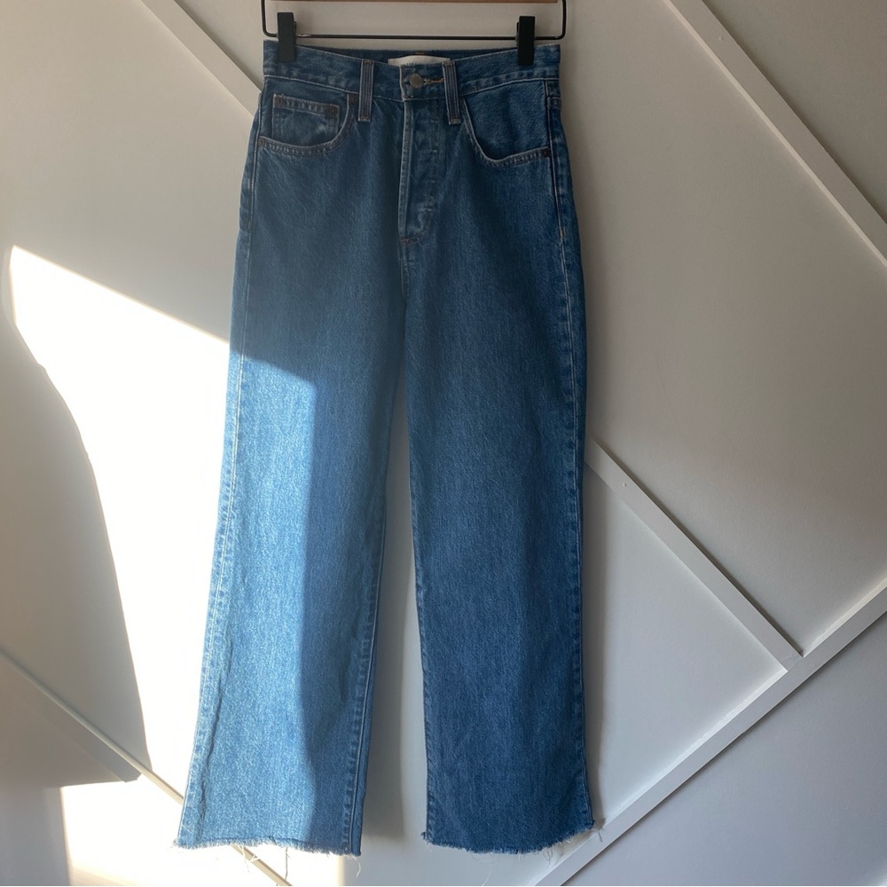 Denim Forum Farrah High Rise Wide Leg Jeans - 24 - Picture 3 of 15
